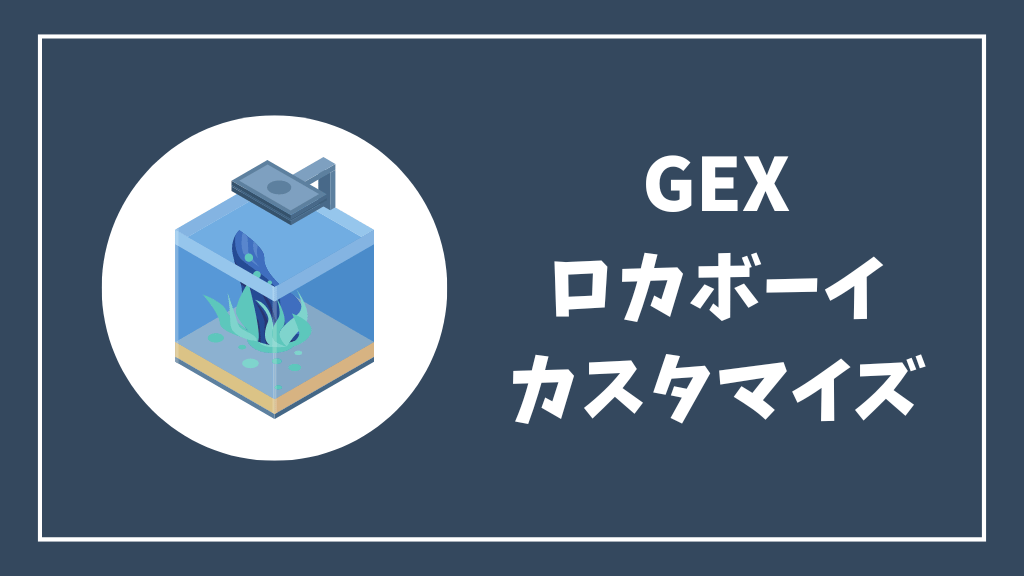 GEXロカボーイのカスタマイズ方法